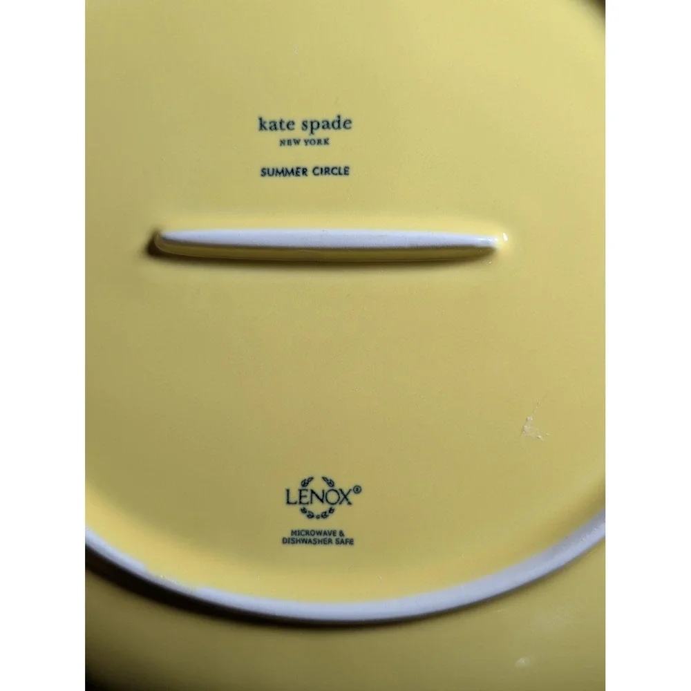 Kate Spade Lenox Summer Circle Yellow 4 Piece Set